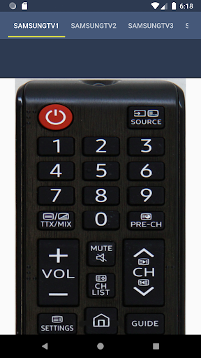 Remote Control For Samsung TV - عکس برنامه موبایلی اندروید