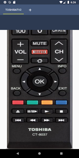 Toshiba TV Remote Control - Image screenshot of android app