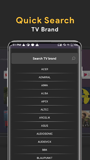Universal Remote Control TV - Image screenshot of android app