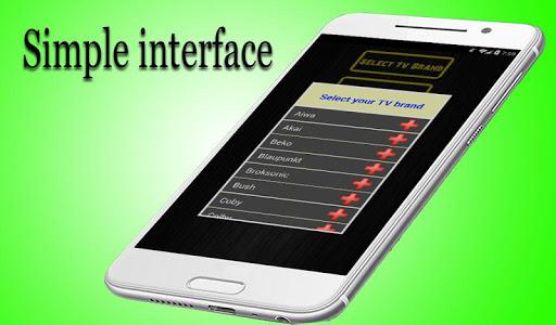 Remote Control For  tv   (IR) - عکس برنامه موبایلی اندروید