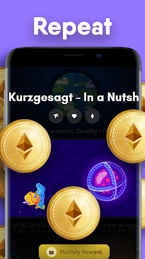 TV-TWO: Watch & Earn Rewards - Get BTC & Get ETH - عکس برنامه موبایلی اندروید