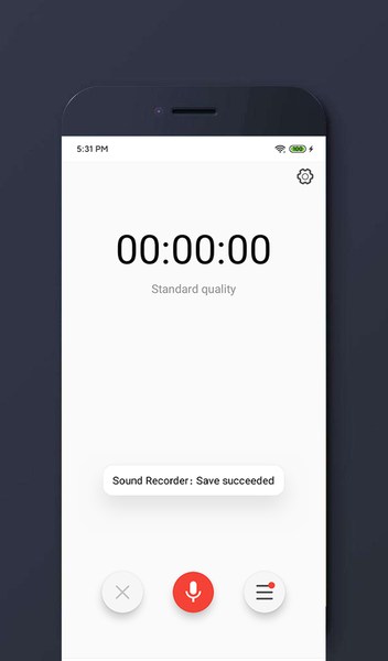 Voice Recorder - MP3 Format - Image screenshot of android app