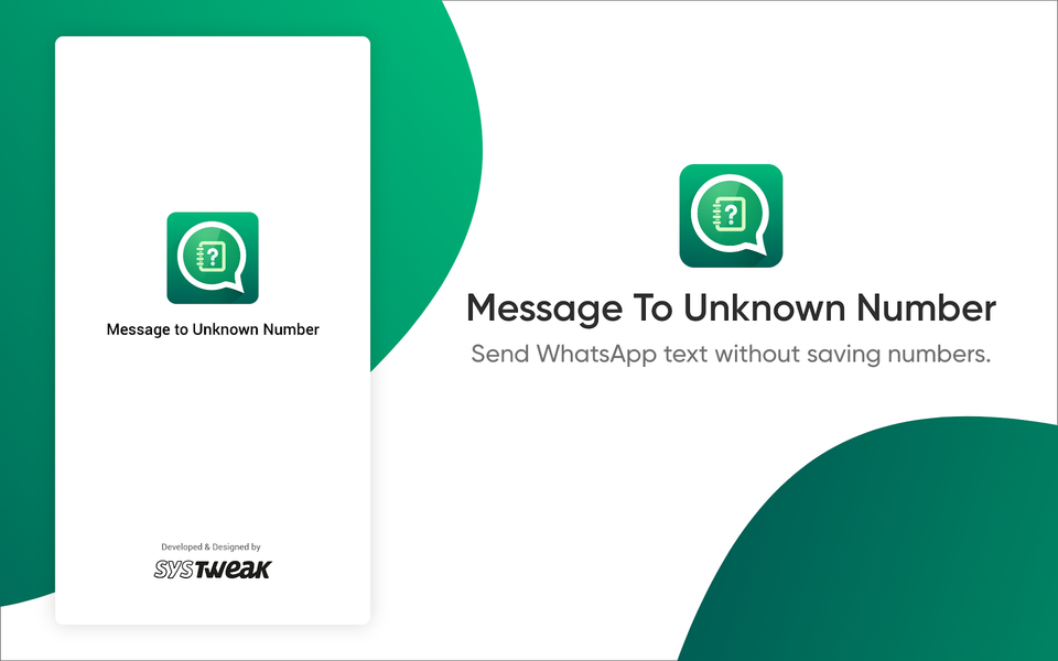 Message To Unknown Number - عکس برنامه موبایلی اندروید