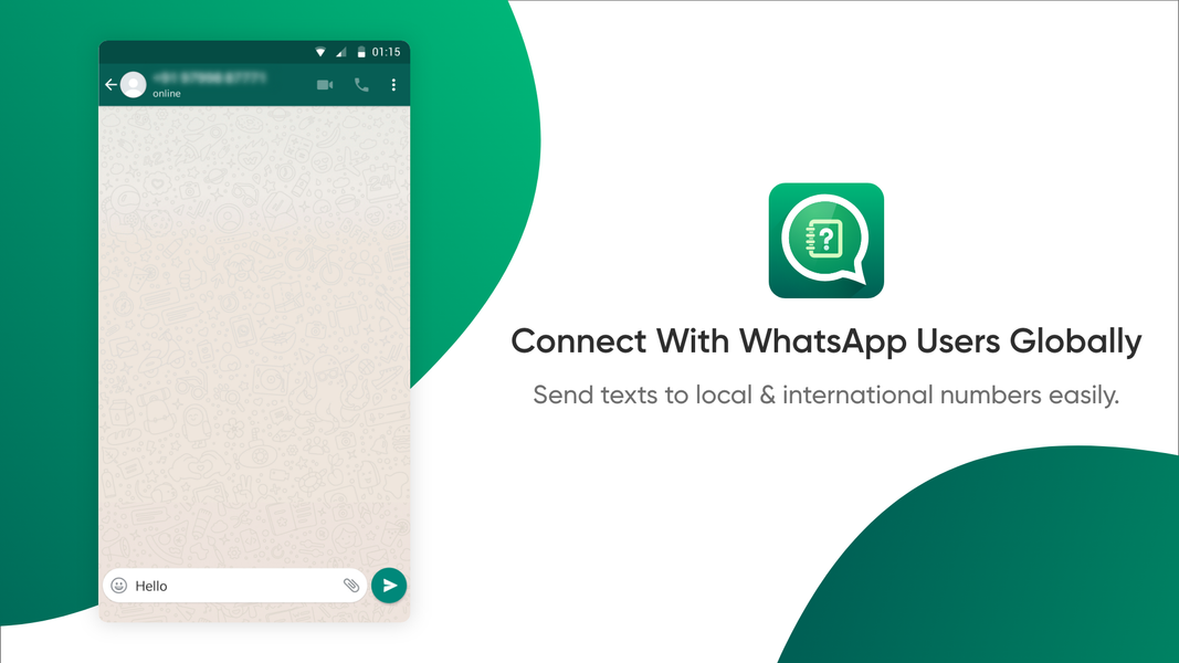 Message To Unknown Number - عکس برنامه موبایلی اندروید