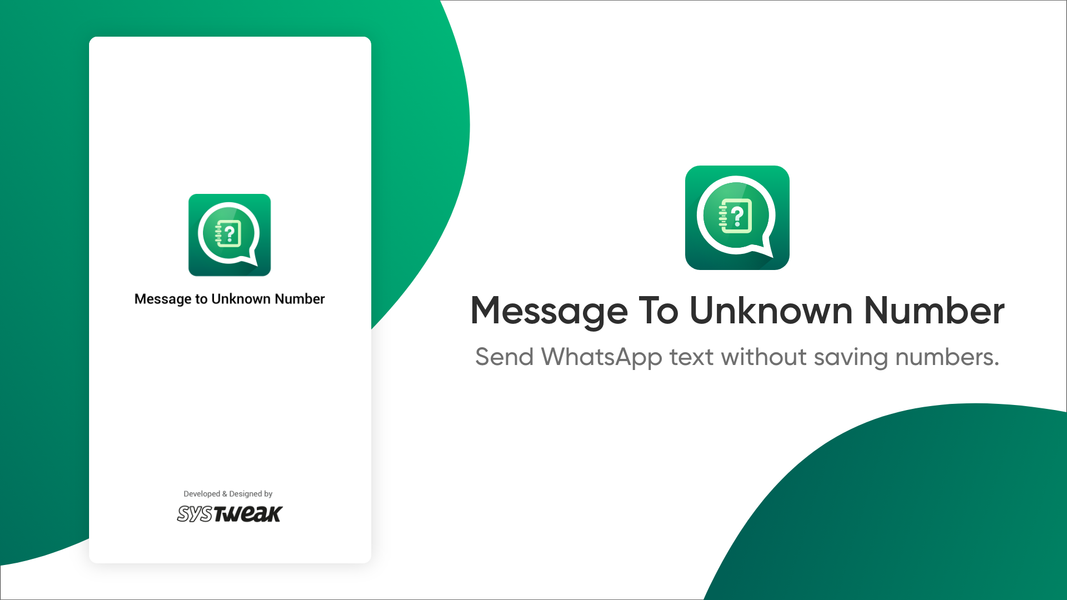 Message To Unknown Number - عکس برنامه موبایلی اندروید