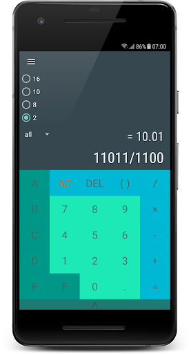 Base Calculator & Converter - Image screenshot of android app
