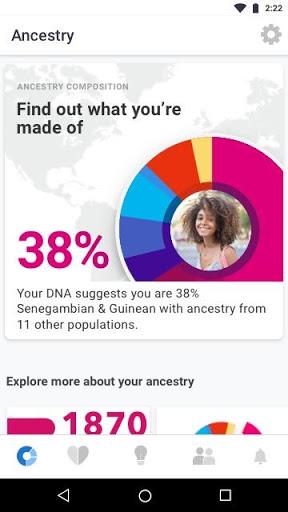 ۲۳andMe - DNA Testing - عکس برنامه موبایلی اندروید
