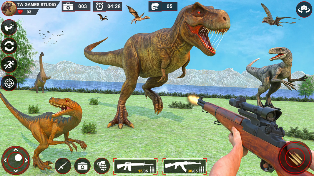 Dino Hunter Animal Hunting ۳D - عکس برنامه موبایلی اندروید