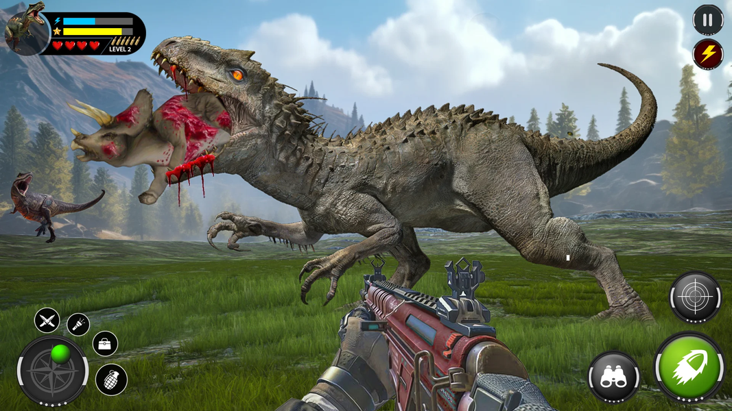 Dino Hunter Animal Hunting ۳D - عکس برنامه موبایلی اندروید