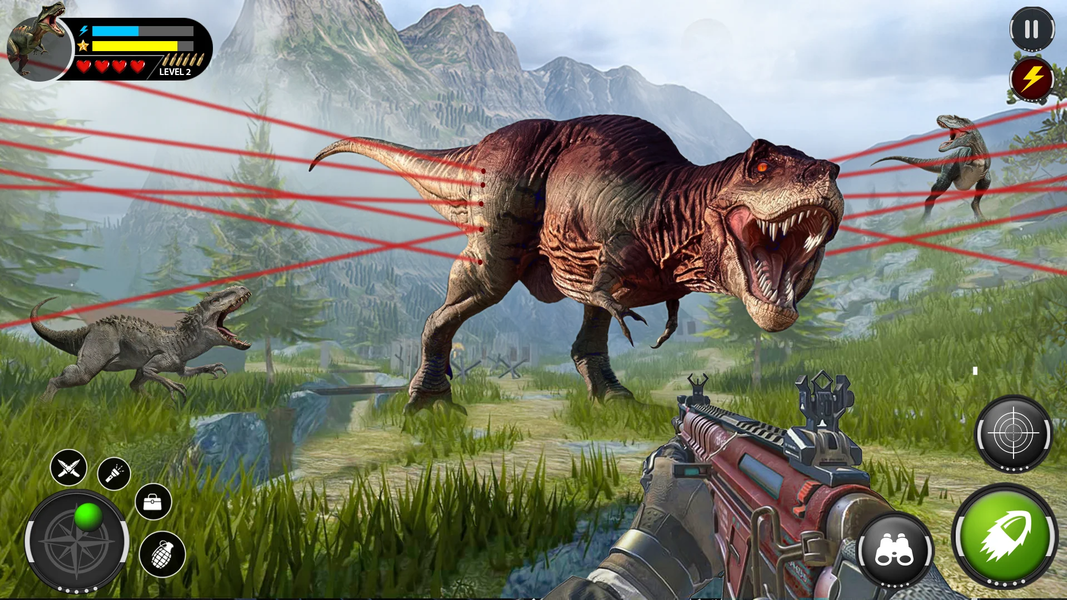 Dino Hunter Animal Hunting ۳D - عکس برنامه موبایلی اندروید