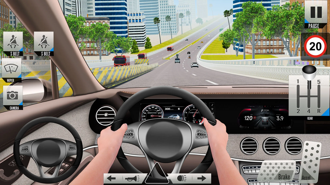 Real Car Driving School Games - عکس بازی موبایلی اندروید