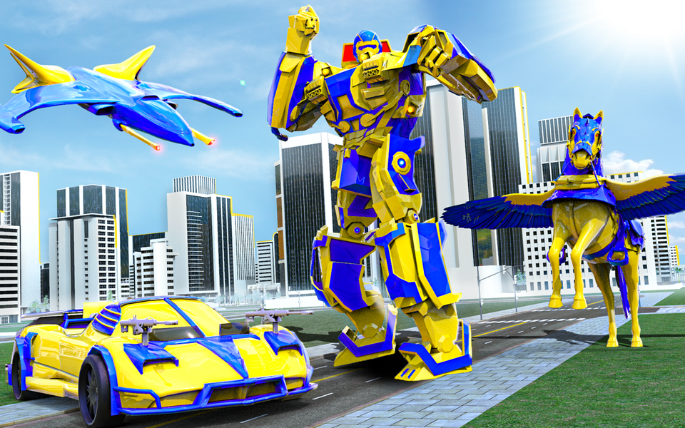 Robot Car Transformer Supercar - عکس بازی موبایلی اندروید