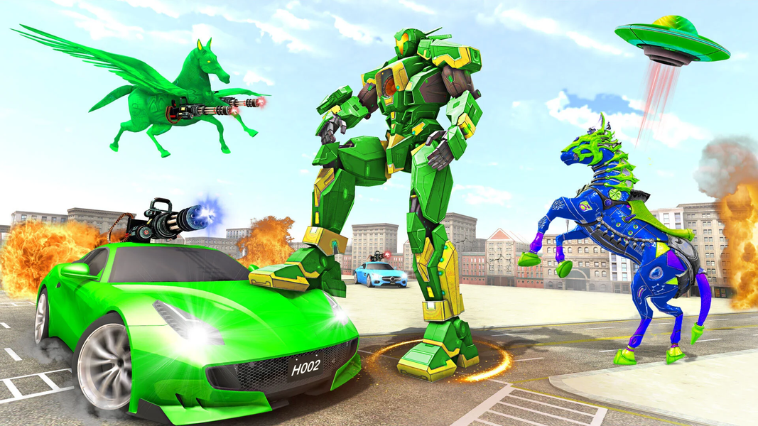 Robot Car Transformer Supercar - عکس بازی موبایلی اندروید