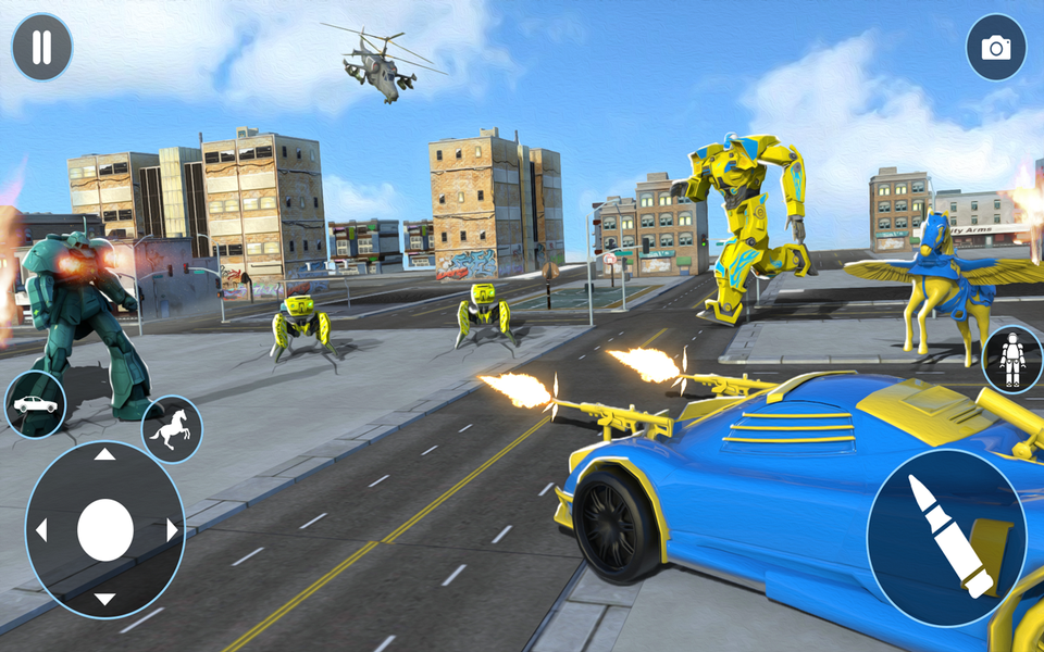 Robot Car Transformer Supercar - عکس بازی موبایلی اندروید