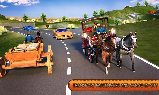 Horse Cart Transport Taxi Game - Gameplay image of android game