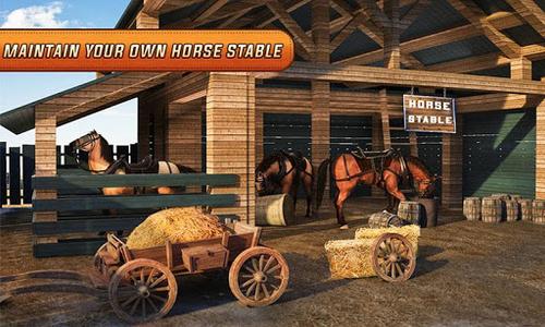 Horse Cart Transport Taxi Game - عکس برنامه موبایلی اندروید