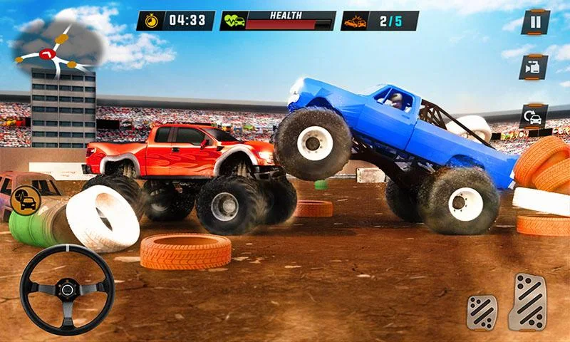 Monster truck Crash car smash - Image screenshot of android app