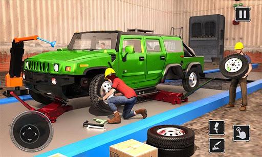 Truck Builder Auto Repair Mechanic Simulator Games - Gameplay image of android game