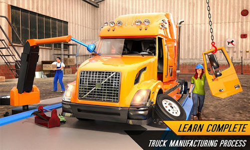 Truck Builder Auto Repair Mechanic Simulator Games - Gameplay image of android game