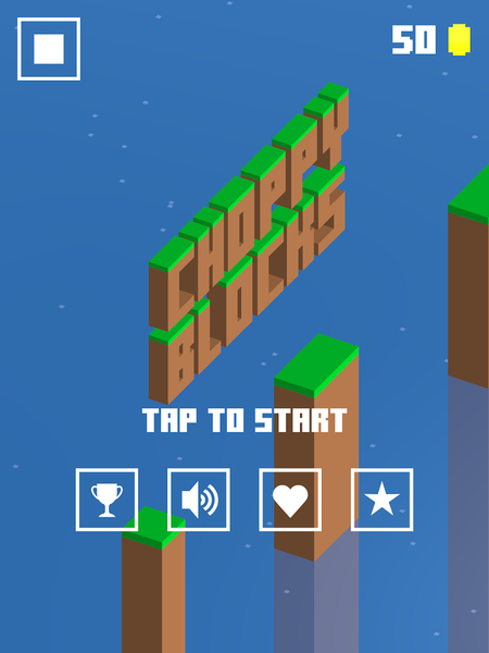 Choppy Blocks - Endless Arcade - Gameplay image of android game