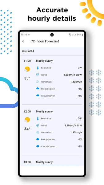 Weather Forecast, Live Weather - عکس برنامه موبایلی اندروید