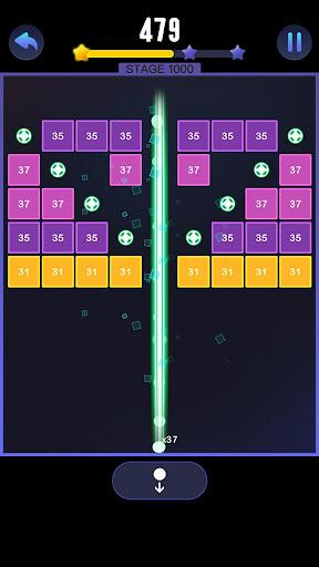 Bricks ball-phyisics breaker - Gameplay image of android game