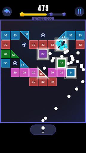 Bricks ball-phyisics breaker - Gameplay image of android game