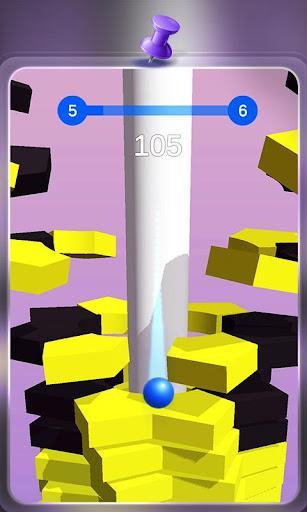 Happy Stack Ball- drop jump - Gameplay image of android game