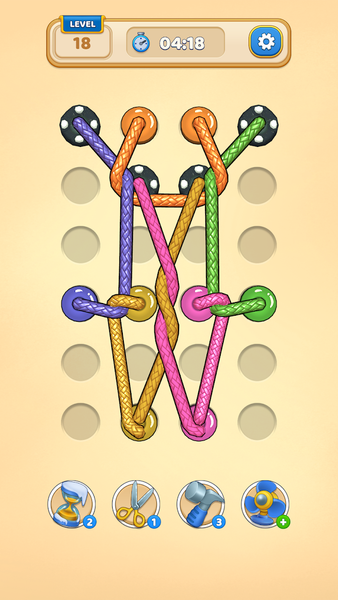 Twisted Rope: Tangle Puzzle - عکس بازی موبایلی اندروید