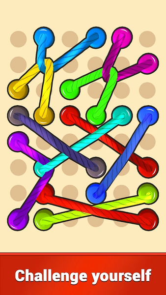 Tangle Rope 3D: Sorting Puzzle - Gameplay image of android game