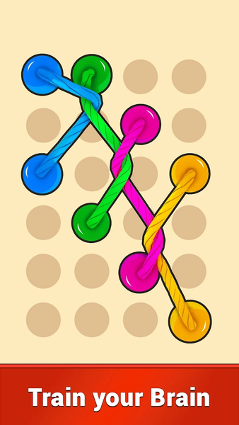 Tangle Rope 3D: Sorting Puzzle - Gameplay image of android game