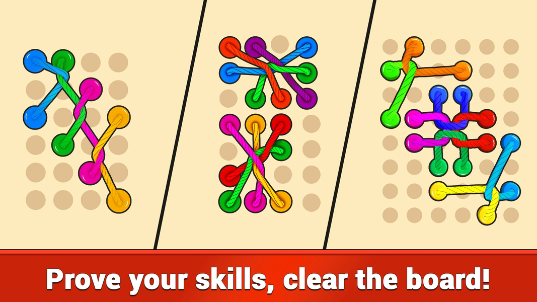 Tangle Rope 3D: Sorting Puzzle - Gameplay image of android game