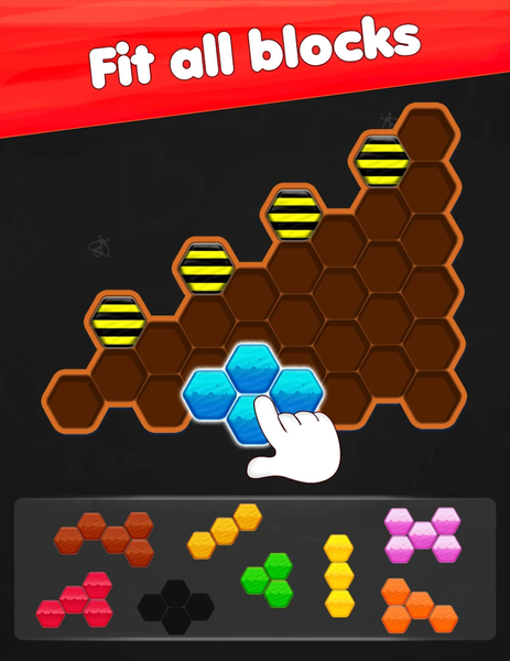 Honeycomb Hexa Block Puzzle - Gameplay image of android game