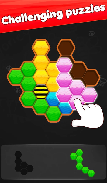Honeycomb Hexa Block Puzzle - Gameplay image of android game