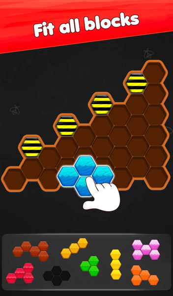 Honeycomb Hexa Block Puzzle - Gameplay image of android game