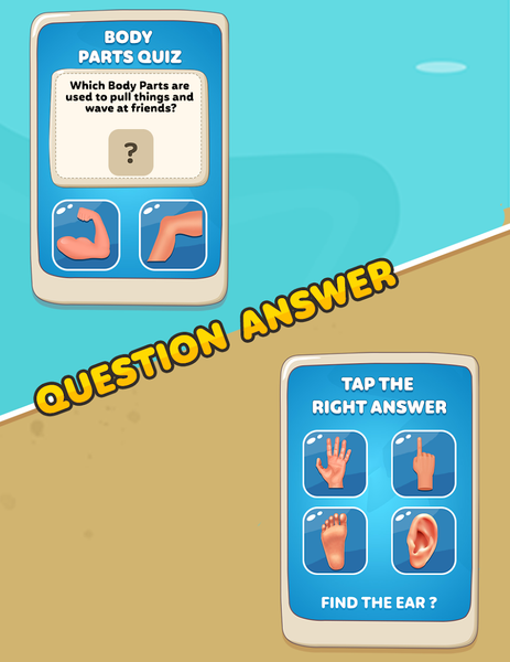 Body Parts Games Kids Learning - Gameplay image of android game