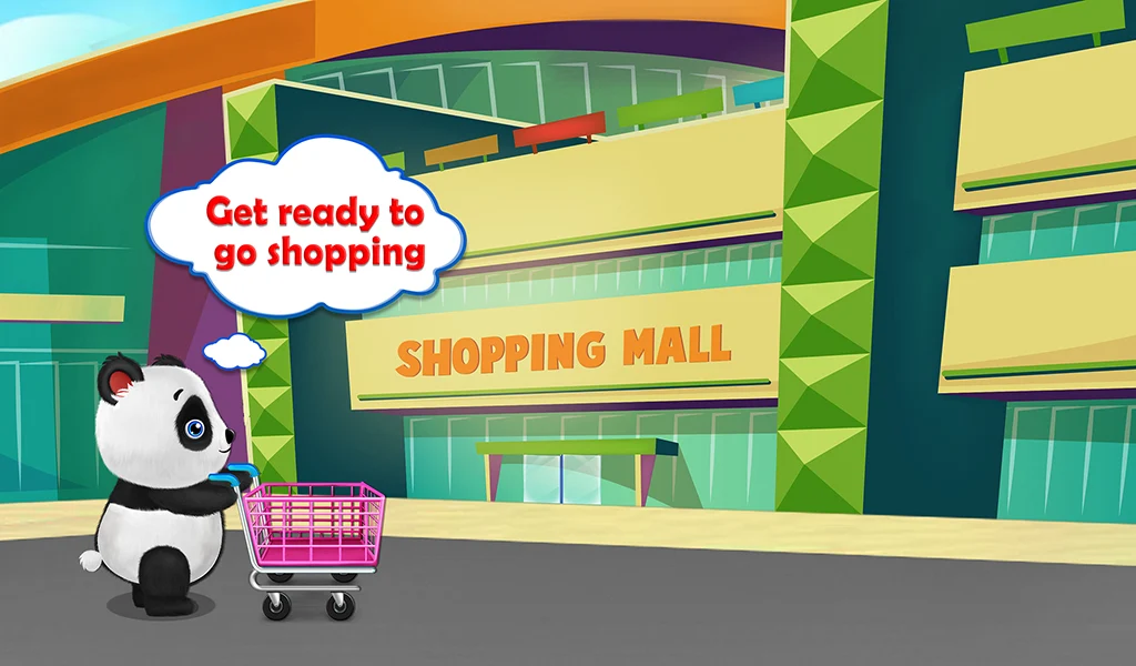 Panda Supermarket Shopping Fun - Gameplay image of android game