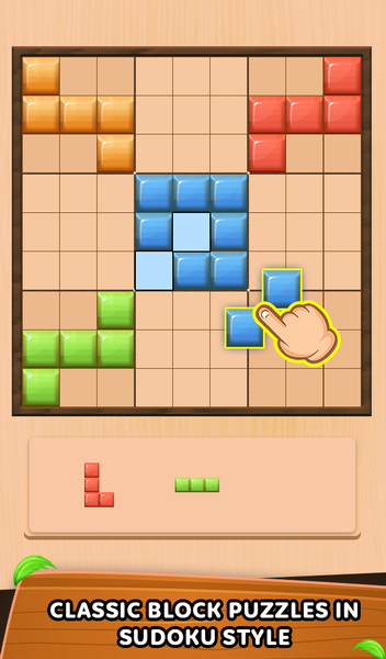 Wood Block Puzzle - Wood Games - Gameplay image of android game