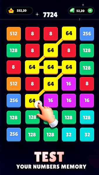 2244 Number Game: Number Match - Gameplay image of android game