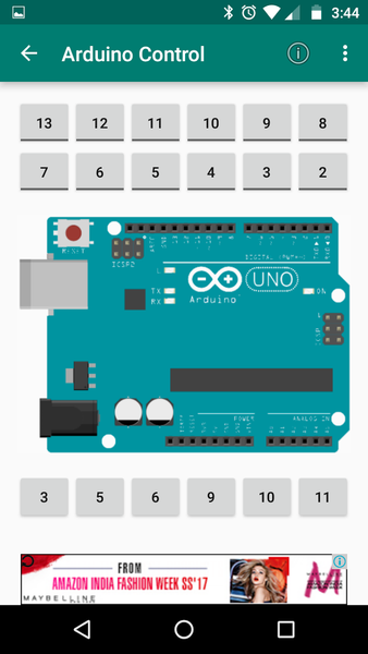 Arduino Bluetooth Controller - عکس برنامه موبایلی اندروید