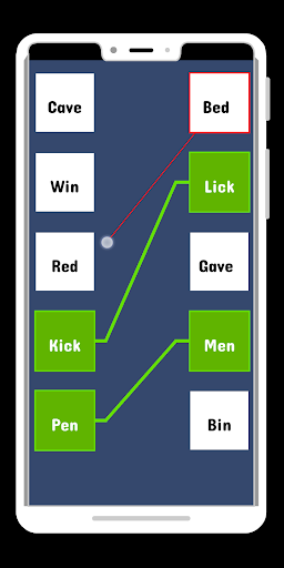 Rhyming words : Rhyming words matching puzzle game - Image screenshot of android app