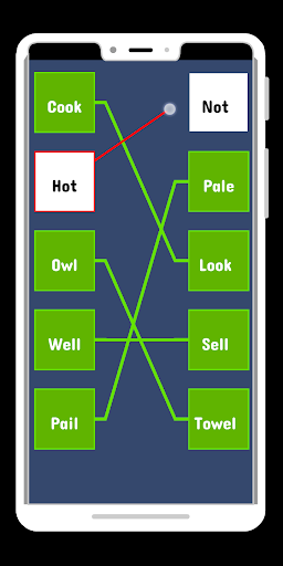 Rhyming words : Rhyming words matching puzzle game - Image screenshot of android app