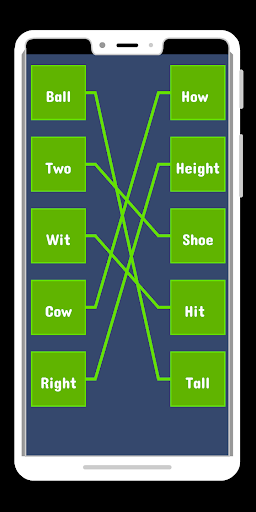 Rhyming words : Rhyming words matching puzzle game - Image screenshot of android app