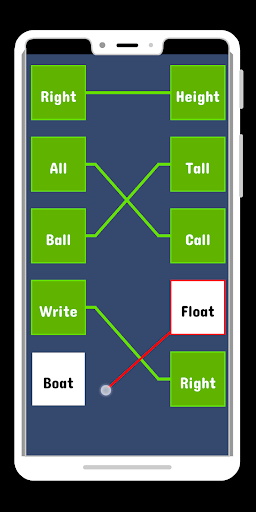 Rhyming words : Rhyming words matching puzzle game - Image screenshot of android app