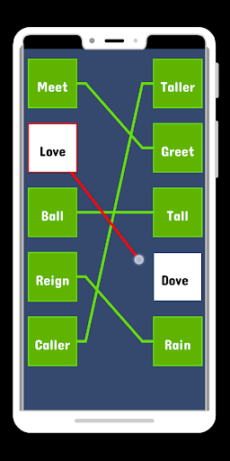 Rhyming words : Rhyming words matching puzzle game - عکس برنامه موبایلی اندروید