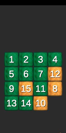 Sliding puzzle 1234 - عکس برنامه موبایلی اندروید