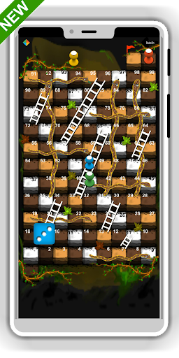 Snakes and Ladders Winter game - Gameplay image of android game