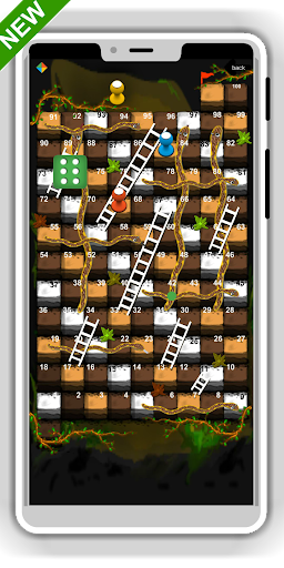 Snakes and Ladders Winter game - Gameplay image of android game