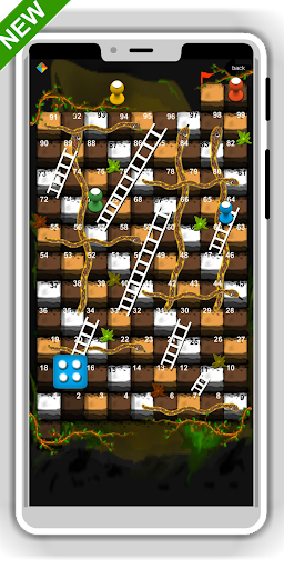 Snakes and Ladders Winter game - Gameplay image of android game
