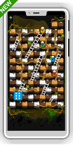 Snakes and Ladders Winter game - Gameplay image of android game